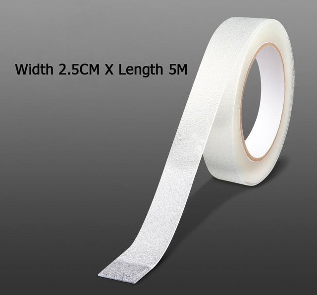 Yiran toy 1 Transparentes Anti-Rutsch-Band, 5 m Wasserdichtes Rutschfestes Traktionsband für Badewanne, Treppen und Boote, Klar und Weich - Bild 1