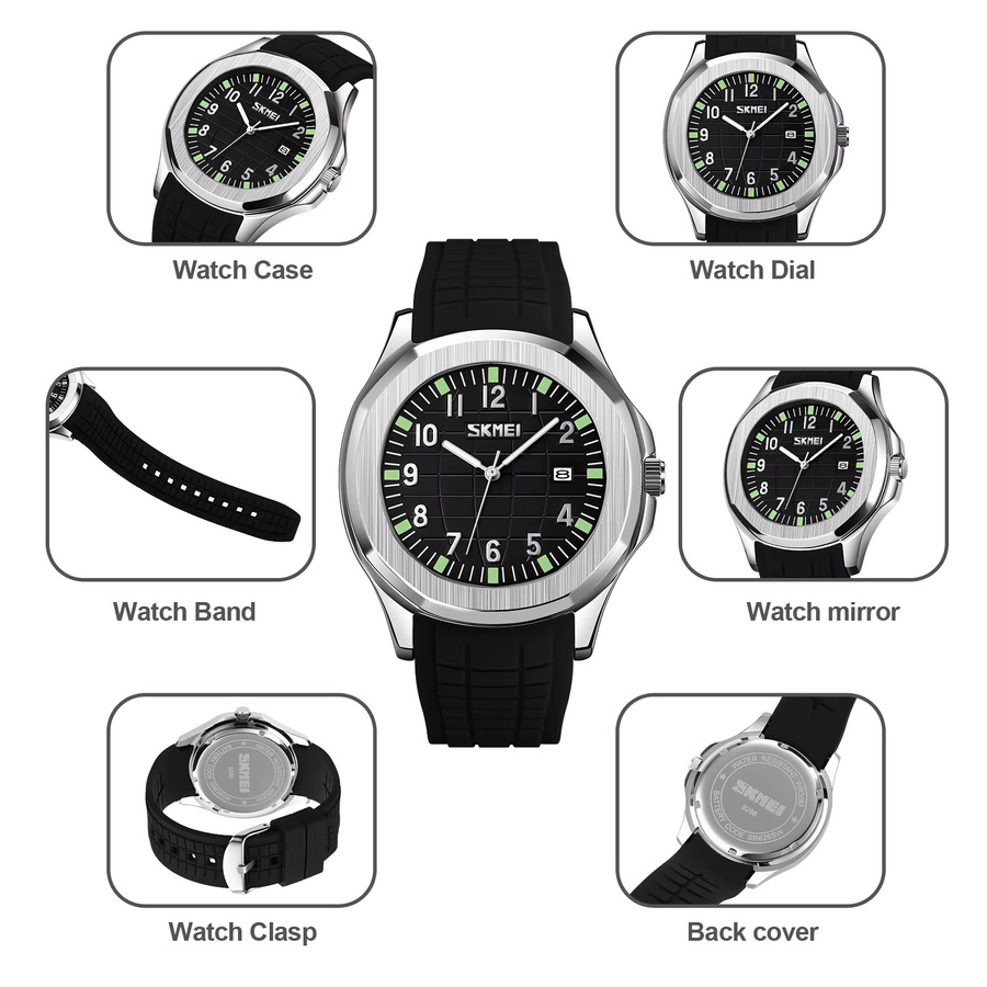 Skmei Armbanduhr, Quarzwerk, Silikon, Herren - Bild 3