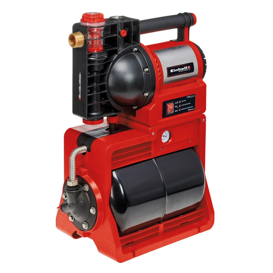 Einhell Hauswasserwerk GE-WW 1246 N FS Booster in Rot, Schwarz und Silber - Bild 6
