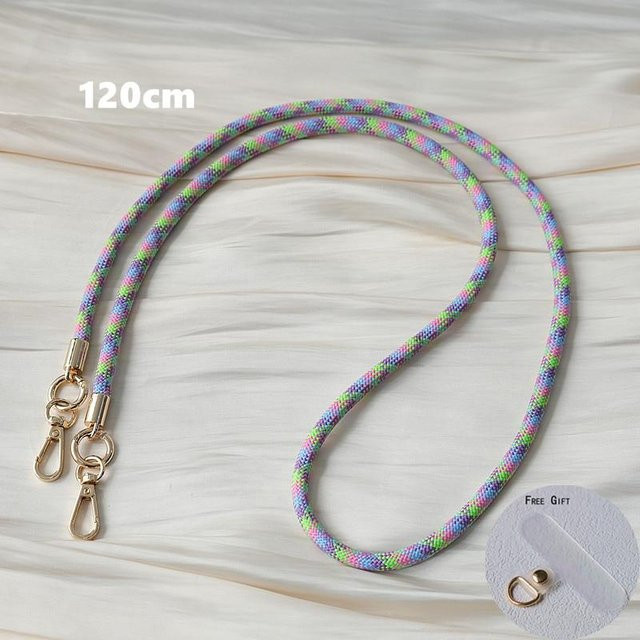 PurpleHeart Universal Handy-Lanyard als Anti-Verlust-Kette für Schulter, Hals und Crossbody, Mehrfarbig, Länge: 120 cm - Bild 1