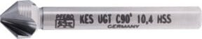 PFERD HSS Kegel- und Entgratsenker UGT 90 Grad in Silber, Durchmesser: 10,4 mm, Schaft-Durchmesser: 6 mm, DIN 335 C mit Ungleichteilung - Bild 1