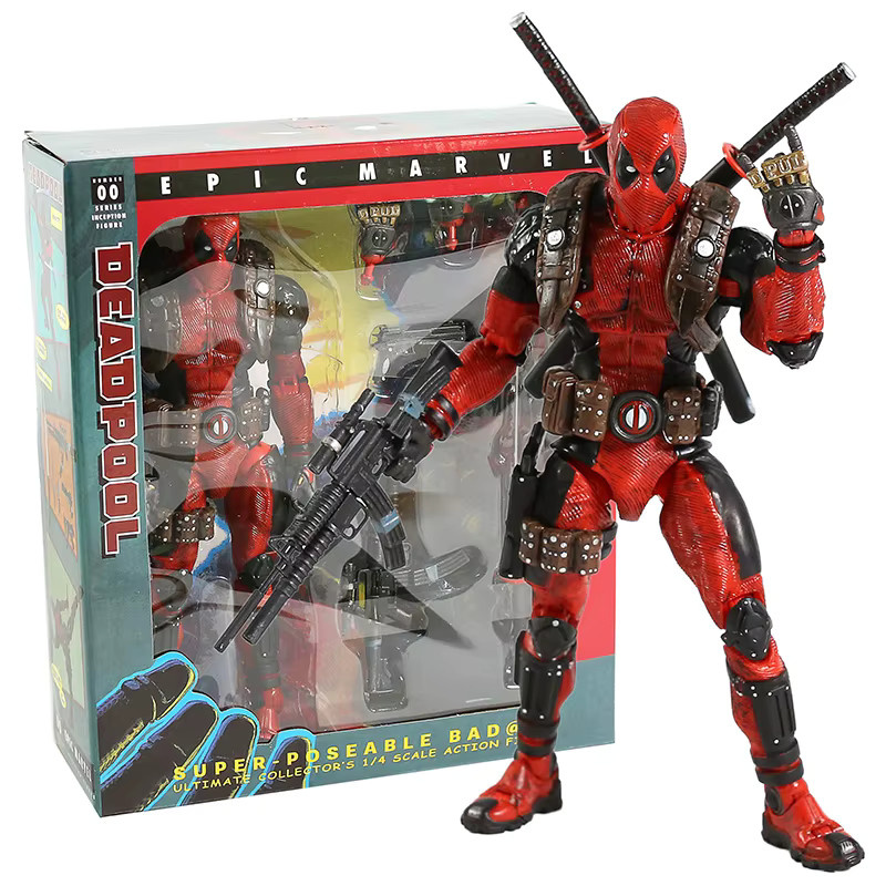 Kaiyodo Amazing Yamaguchi Revoltech Deadpool Actionfigur, Marvel, 16 cm - Bild 3