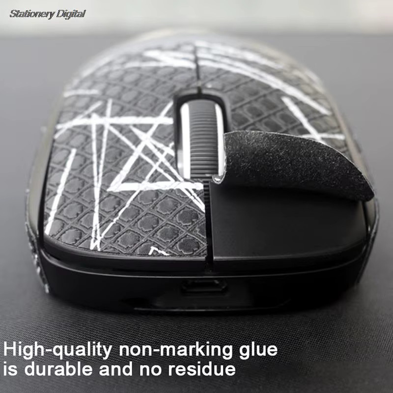 Rutschfestes Mausgriffband in Rot für Logitech GPW 1/2 Wireless Mouse, schweißabsorbierendes Grip-Tape zum Schutz der Mausbeschichtung - Bild 3