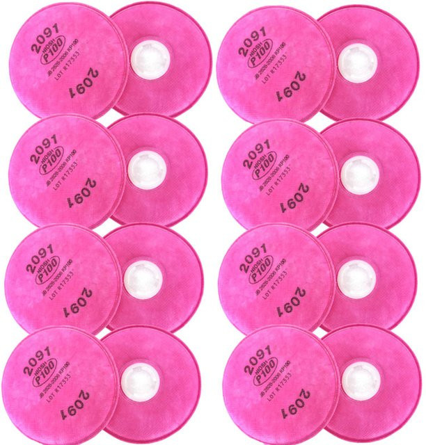 3M Partikelfilter P100 für Atemschutzmasken der Serie 6200 6800 7502 und 2091/2097 für Zimmermannsmalerei und Industrie - Bild 1