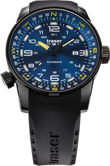 Traser Pathfinder Automatik Herrenuhr, Edelstahl, 46 mm, 10 ATM - Bild 1