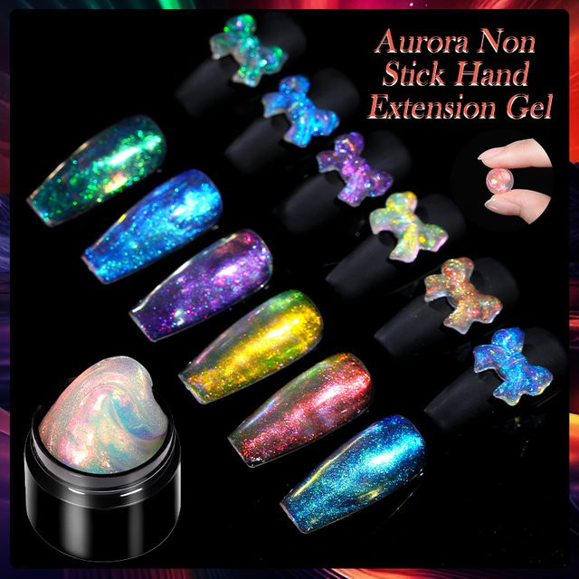 LILYCUTE Extension Gel, 7 ml, Glänzend, Aurora Effekt - Bild 1