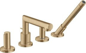 Hansgrohe Axor Uno Badewannen-Armatur mit 4-L-Brause und Zerogr-Technologie in Brushed Bronze - Bild 1