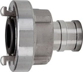 Riegler Storz-Kupplung Stutzen drehbar aus Aluminium in Silber, Storz-Größe 32, LW 32 - Bild 1