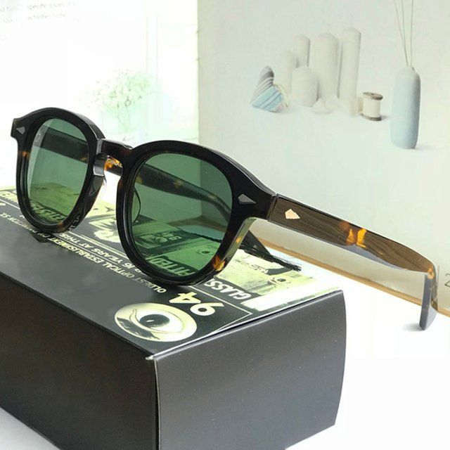 YPAY Sonnenbrille, Vollrand, Rund, Acetat, Braun, Unisex - Bild 1