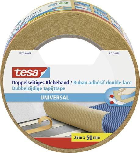 tesa Universal doppelseitiges Klebeband Weiß B: 50 mm, L: 25 m - Bild 1