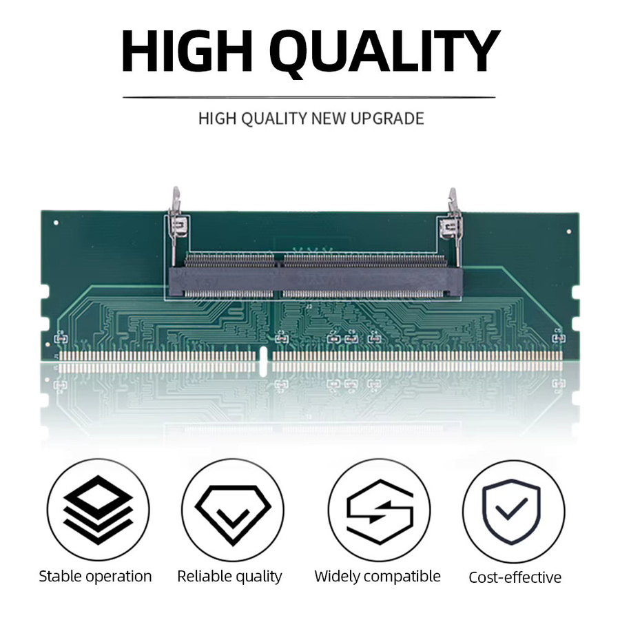 VODOOL Speicher Adapter Karte für Laptop zu Desktop DDR3 DDR4 DDR5 SO-DIMM zu PC DIMM Anschluss Karte - Bild 1