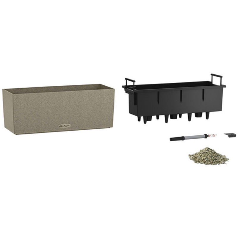 Lechuza Balkonkasten Balconera Stone in Sandbeige, B/T/H: 50 x 19 x 19 cm - Bild 3