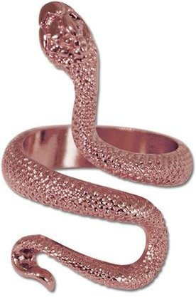 Schlangenring Edelstahl, Gold, Damen, Vintage - Bild 1