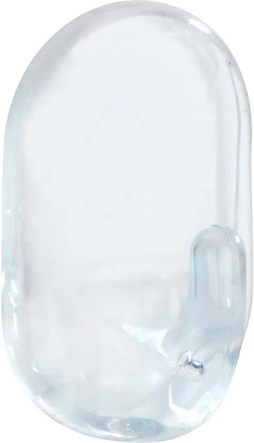 Wenko Ovalhaken Transparent 3er-Set selbstklebend aus Kunststoff - Bild 1