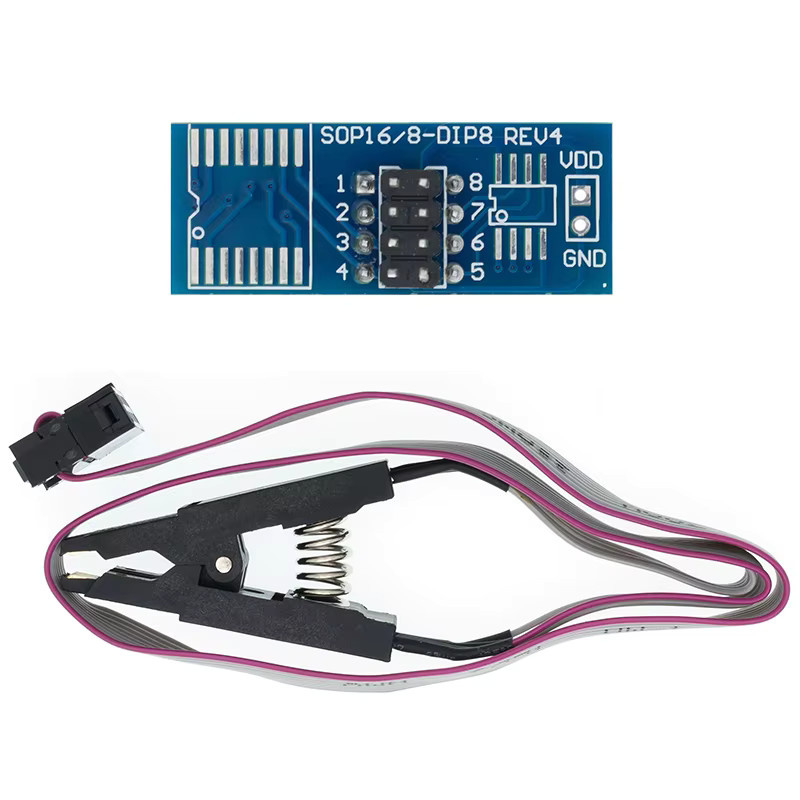 AITEWIN ROBOT CH341A USB-Programmierer Modul mit Testclip für EEPROM Flash BIOS 24/25 Serie SOIC8 SOP8 DIY Kit - Bild 2