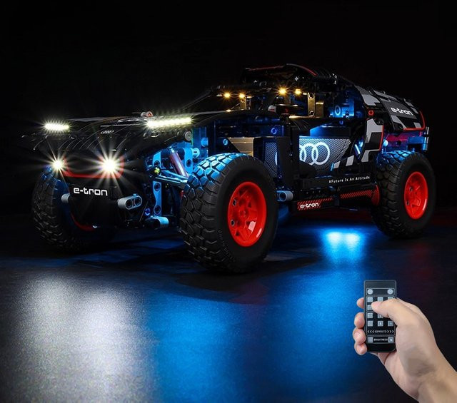LED-Beleuchtungsset passend für LEGO Technic Audi RS Q E-tron 42160 mit weißem Licht (ohne Bausteine) - Bild 1