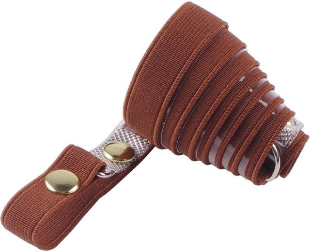 TOMTOP JMS Klavier-Notenbuch-Clip-Gurt mit transparentem Band in Braun - Bild 1