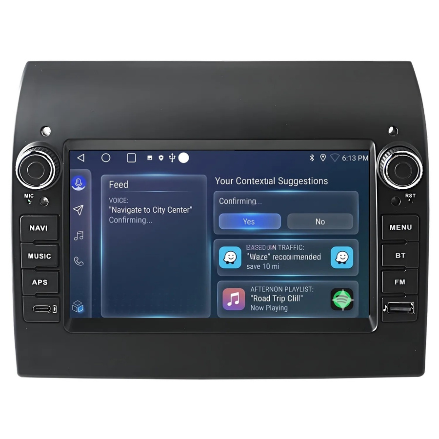 Junsun 7 Zoll Autoradio mit Bluetooth und GPS für Fiat Ducato, Peugeot Boxer und Citroen Jumper (2012 bis 2020) in Schwarz - Bild 2
