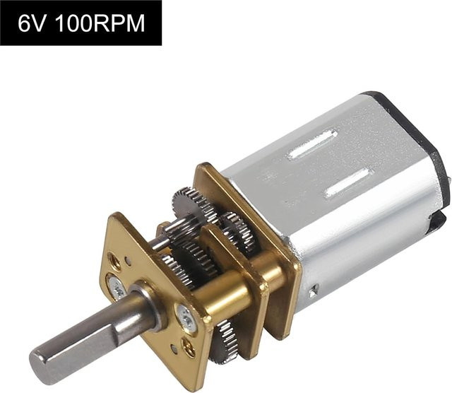 AOKIN Mini N20 Getriebemotor 6V, Vollmetall-Mikromotor, 1 Stück - Bild 1