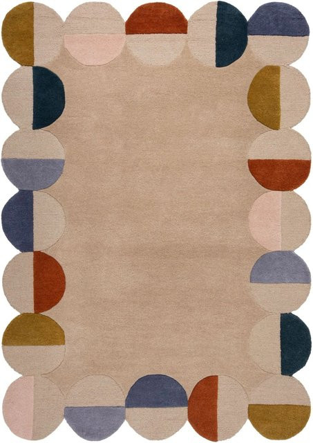 Flair Rugs Wollteppich Mia Frame in Rost Rot Multicolour B: 160 cm, T: 230 cm - Bild 1
