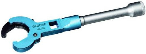 Gedore Hahnblockschlüssel mit Verlängerung 1/2 Zoll in Blau - Bild 1