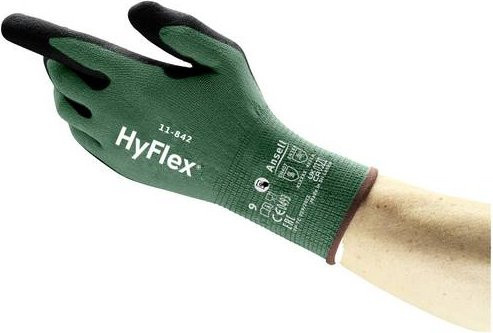 Ansell HyFlex Arbeitshandschuhe aus Nylon und Spandex in Grün, Größe XL - Bild 1