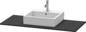 Duravit Konsole XSquare in Graphit Matt mit einem Ausschnitt B: 120 cm, T: 55 cm - Bild 1
