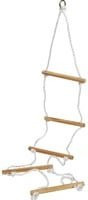 Eichhorn Outdoor Strickleiter Gartenspielgerät aus Holz in Weiß/Holz - Bild 1