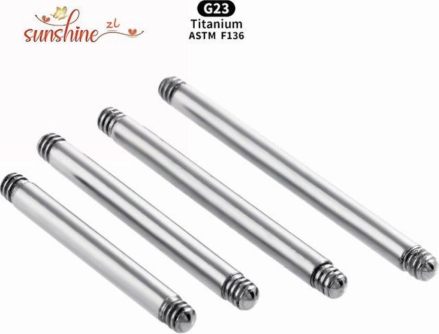 sunshine zl Piercing Barbell, Titan, Silber, Unisex - Bild 1
