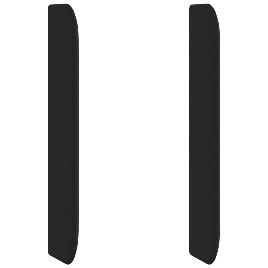 vidaXL Kopfteil Ohr in Schwarz, modern gepolstertes Stoff-Kopfteil, Breite: 80 cm, Tiefe: 16 cm, Höhe: 4 cm - Bild 2