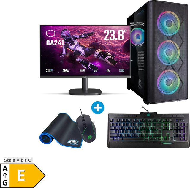 ONE GAMING Gaming Komplett-PC IN696 in Schwarz oder Silber mit RTX 5070, Intel Core i5-14600KF, 480 GB NVMe SSD, 16 GB RAM und Windows 11 - Bild 1