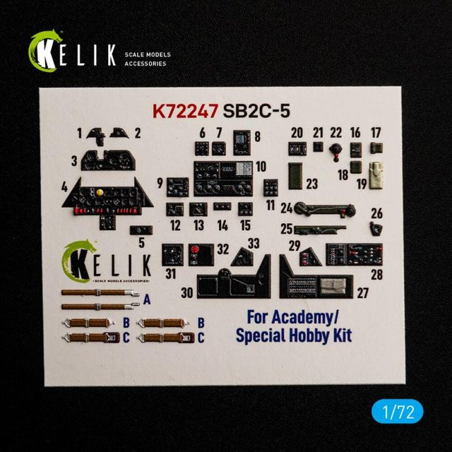 Kelik SB2C-5 - Interior 3D-Decals - Bild 1