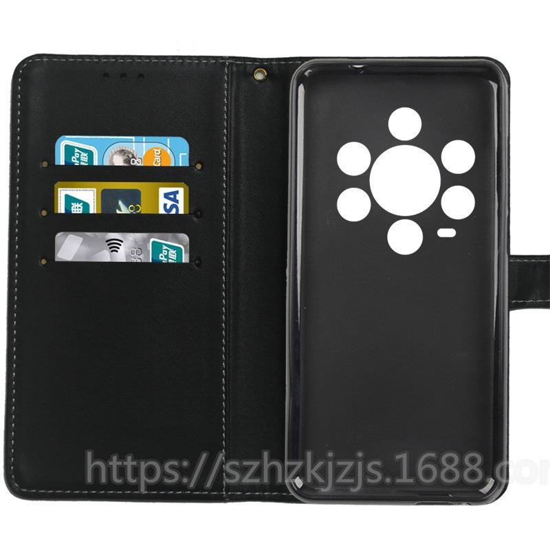 BONUMUM Klapphülle mit Krokodilmuster und Kartenfächer für Ulefone Armor 28 Ultra in Schwarz oder Blau - Bild 2
