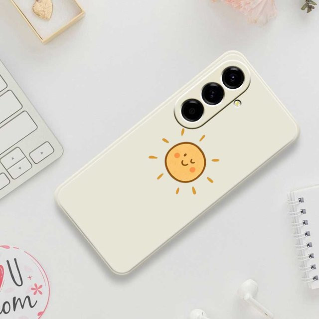 Handyhülle mit süßem Sonnenmuster für Samsung Galaxy A56 A55 A54 A53 A52 A51 A35 A34 A32 A31 A25 A24 A23 A22 5G/4G Soft Cover von DO AS YOU WISH - Bild 1