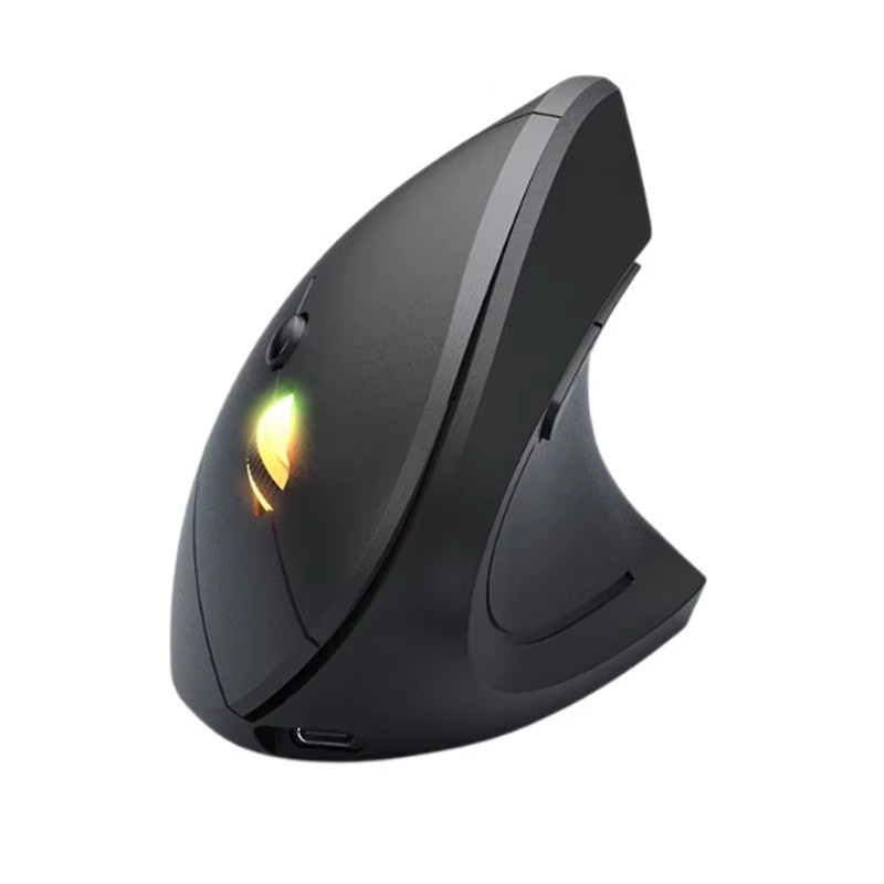 Timethinker Ergonomische Vertikale Maus in Schwarz mit Bluetooth 5.0 und 2,4 G Verbindung, 1600 DPI und 6 stummen Tasten für Laptop, PC und Tablet - Bild 7