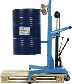 HanseLifter Fasslifter FL350 manuell in Blau B/T/H: 112,0 x 101,0 x 126,5 cm - Bild 1