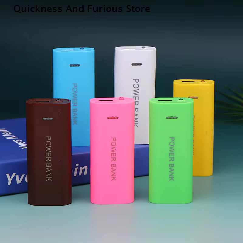 TO DIY 18650 Powerbank Gehäuse für 2 Batterien mit Dual USB und Typ C Ladeanschluss sowie LED-Licht in Schwarz und Multicolour - Bild 2
