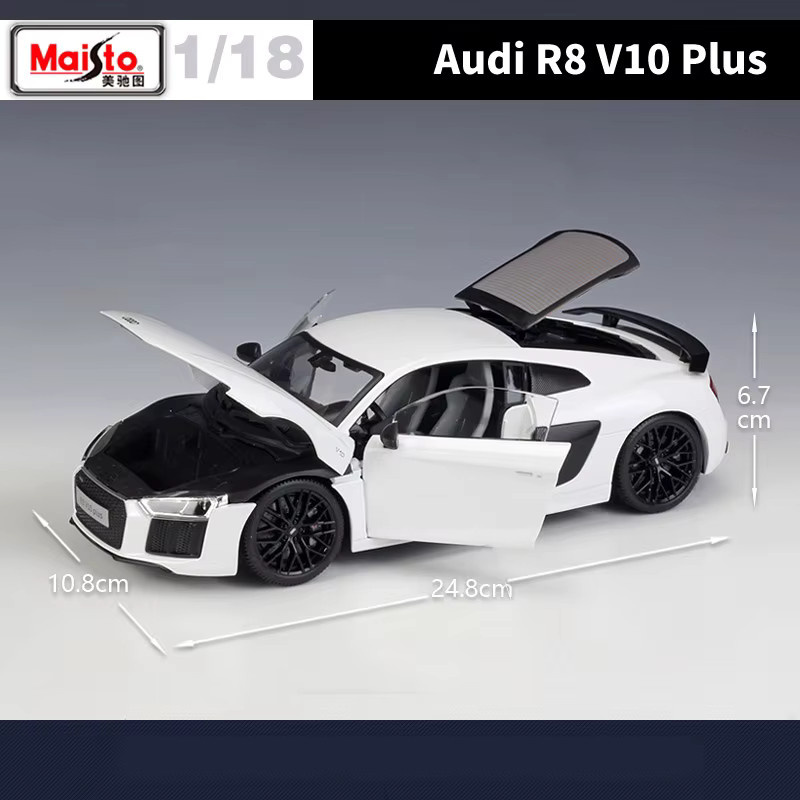 Maisto Audi R8 V10 Plus Sport Auto Modell 1:18 Metall - Bild 2