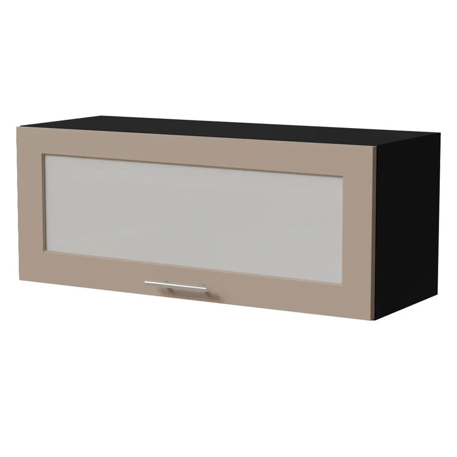 Feldmann-Wohnen Klapphängeschrank Brerra W4BS/90 WKF in Schwarz und Graubeige Matt, B/T/H: 90 x 32,5 x 36 cm - Bild 2