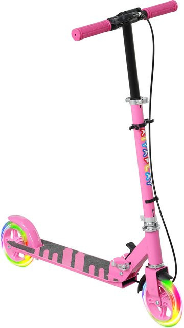 Aiyaplay Roller Kinder Klappbar, Tretroller Scooter, Rosa, ab 3 Jahre - Bild 1