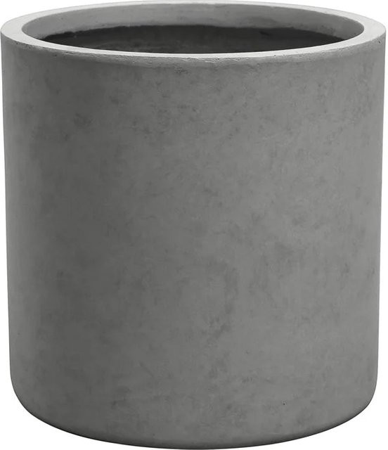 Runder Pflanztopf Elvon von Aplanta in Grau mit Beton-Optik, Durchmesser: 43 cm, Höhe: 43 cm - Bild 1
