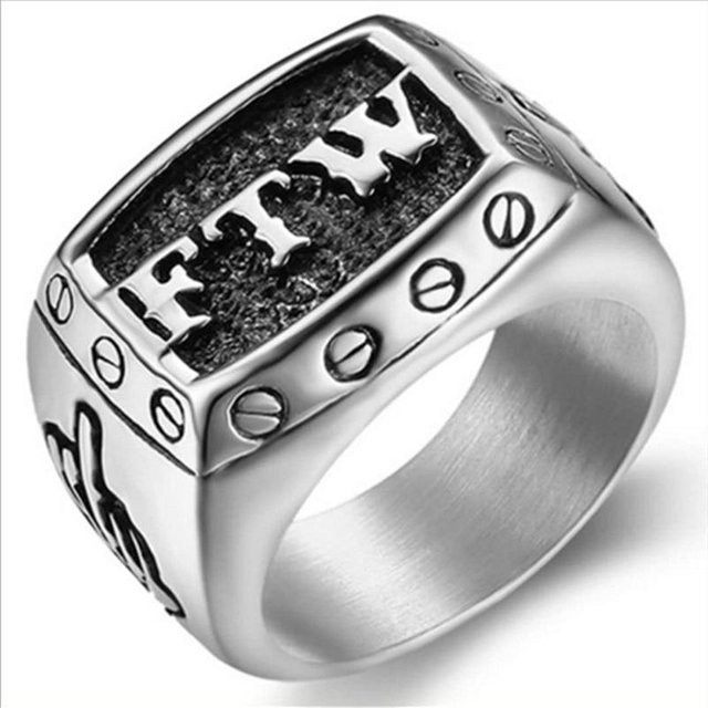 Ring 925 Silber, Schwarz, Vintage, Herren - Bild 1