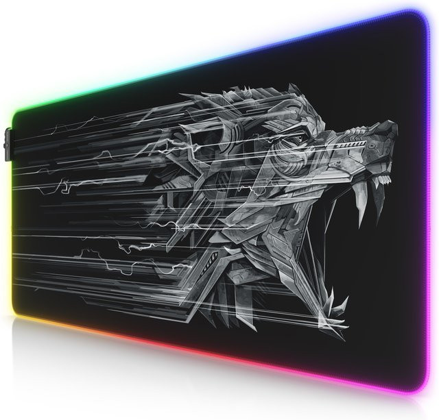 Titanwolf RGB Gaming Mauspad XL in Schwarz, B/T: 900 x 400 mm - Bild 1