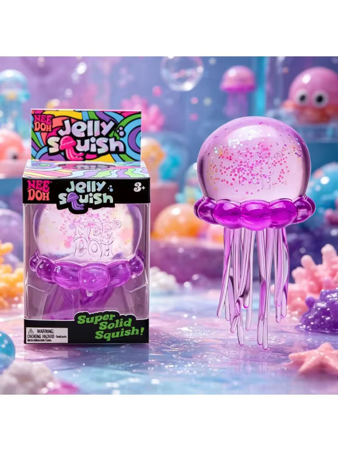 Schylling Oktopus-Squishy, Meerestiere, Silikon, ab 3 Jahre - Bild 3