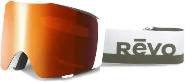 Revo Apex No 14 Sonnenbrille, randlos, wrap, unisex, orange, white - Bild 1