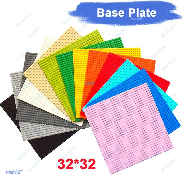 wishiot Dots Classic 32x32 Grundplatten, Bausteine, Blau, Bunt / Mehrfarbig - Bild 1