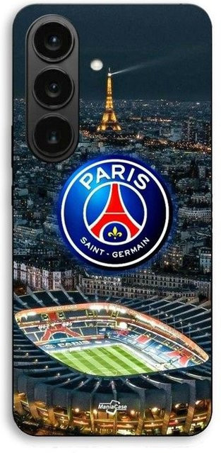 Maniacase Schutzhülle für Samsung Galaxy S26 Plus mit PSG Logo Stadion Nacht Eiffelturm in Schwarz und Multicolour - Bild 1
