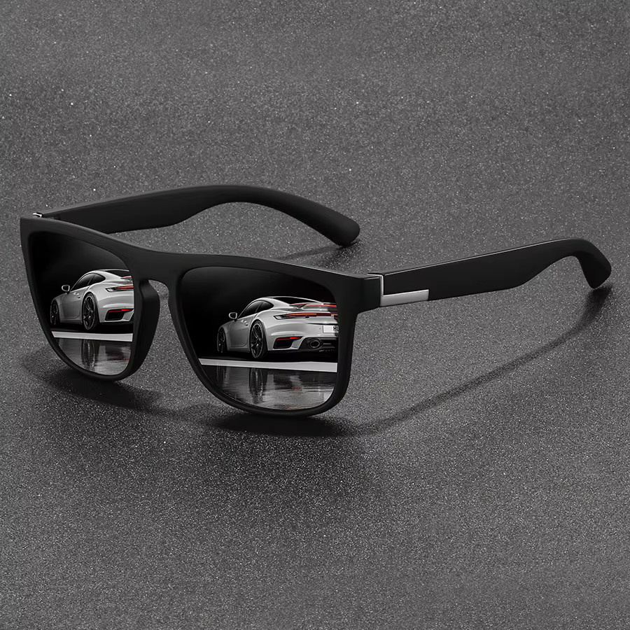 WSZ Sonnenbrille, quadratisch, Vollrand, Kunststoff, Unisex, schwarz - Bild 3