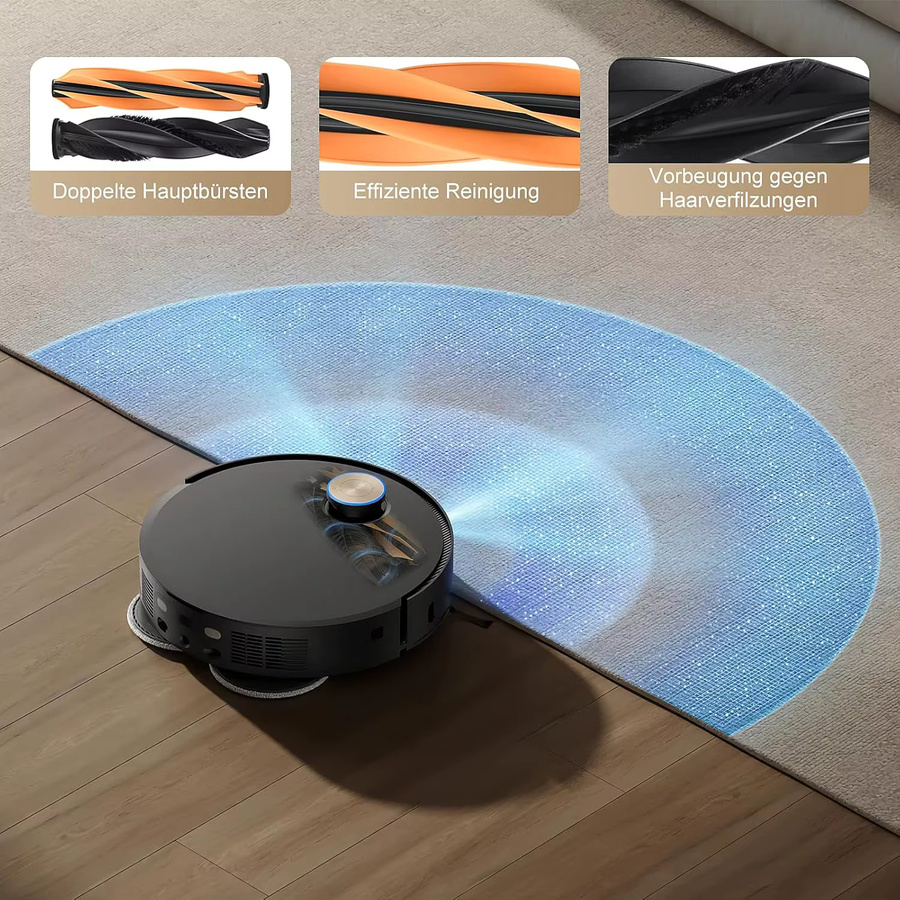 Dreame X60 Ultra Roboterstaubsauger Ersatzteil-Set mit Haupt- und Seitenbürsten, HEPA-Filter, Wischtüchern und Staubbeuteln in Multicolor - Bild 2