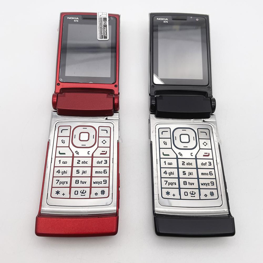 Generalüberholtes Nokia N76 Klapp-Mobiltelefon in Rot, entsperrt mit 1 SIM-Slot und 2,4 Zoll Display - Bild 4